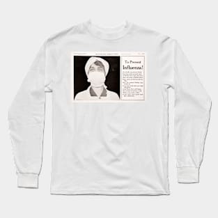 Influenza prevention, 1918 pandemic (C017/9447) Long Sleeve T-Shirt